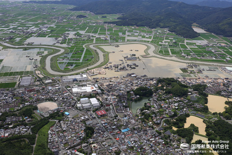 六角川氾濫