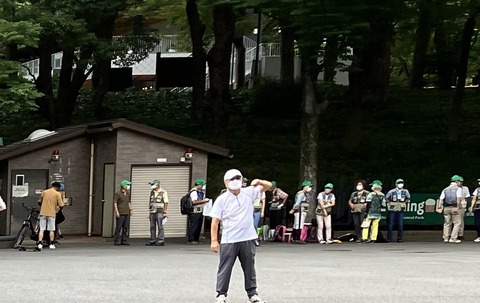 青梅前歩く