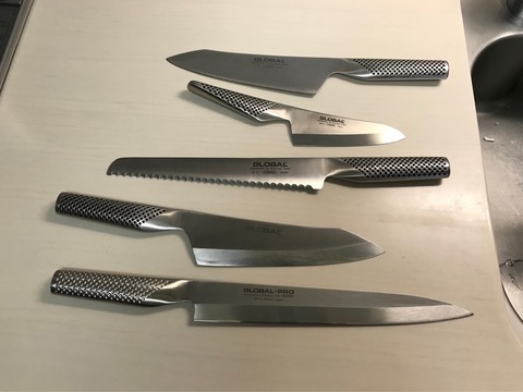 グローバルの包丁砥ぎ直し