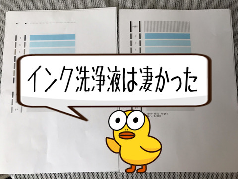 インク目詰まり解消のインク洗浄液