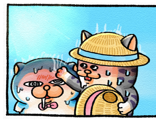 メロとタビ】ちょっと涼みに : まめきちまめこニートの日常 Powered by