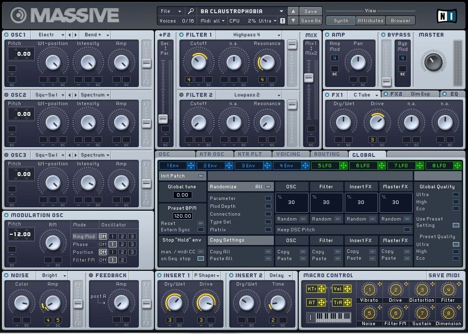 Native Instruments MASSIVEを学ぶ① : 社会人作曲家の為のまめ丸にる
