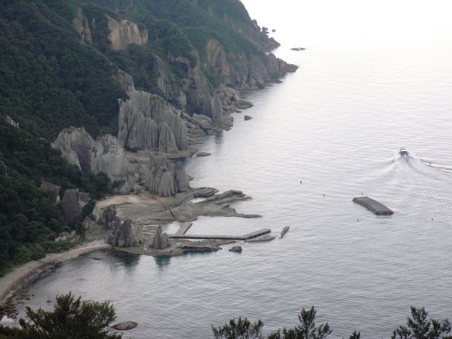 国道338号から見る仏ヶ浦