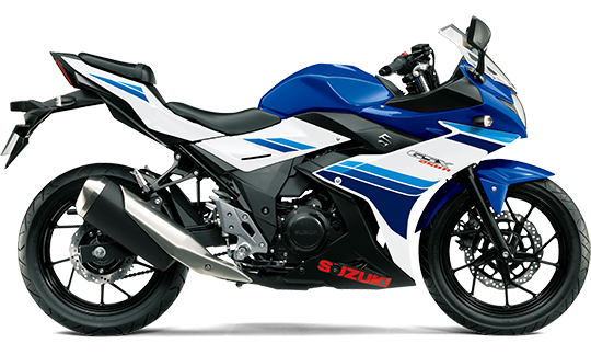 GSX250Rクリスタルブルーメタリックパールグレッシャーホワイト_2019