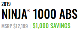 ninja1000_2019price