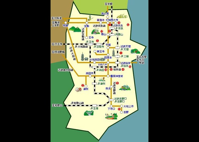奈良県「奈良の南にも鉄道があるし人住んでるよ！」奈良の作った地図が死人が出かねない嘘つきと話題