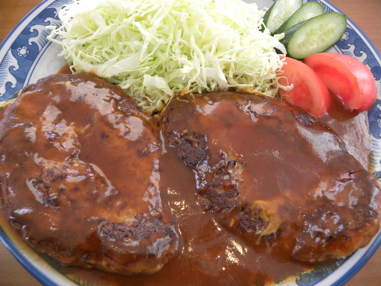 もろおいしいwハンバーグ ラーメン マーメン