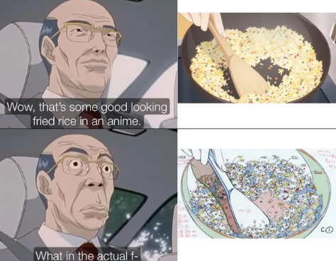 【狂気】外国人「おい、日本のアニメーターは米粒一粒まで描いているぞ…」