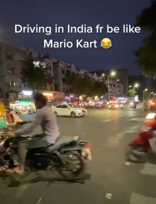 【動画】インドの日常はまるでマリオカートみたいだ