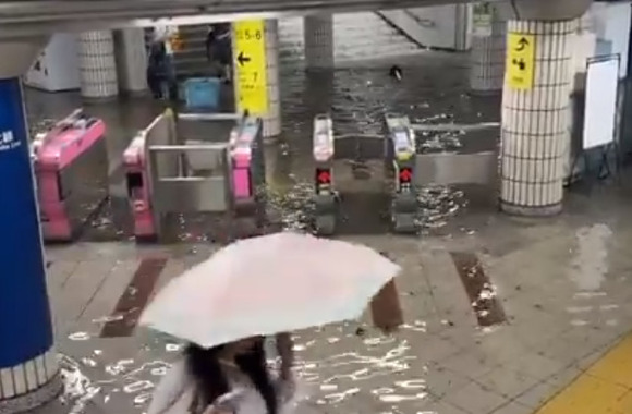 外国人「ゲリラ豪雨は怖い！東京の街が冠水してる」