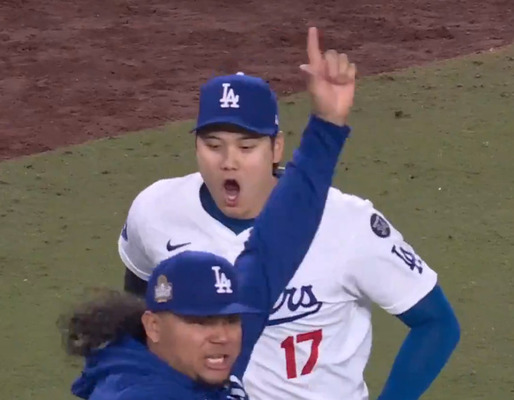大谷翔平のリアクション「カモン！カモン！」