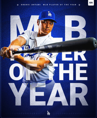 【MVP】大谷翔平2度目のメジャー年間最優秀選手に選出される（スポーティングニュース）