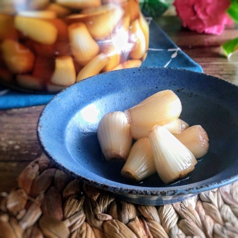 季節の手仕事　らっきょうの甘酢漬け　作り方 : manaの発酵ごはんいただきます