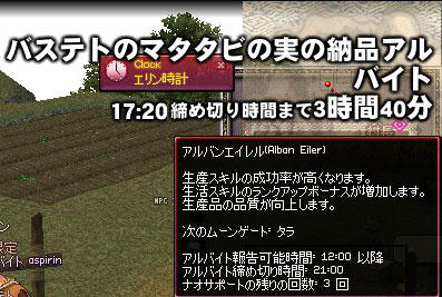バステトのマタタビの実の納品アルバイト 画像