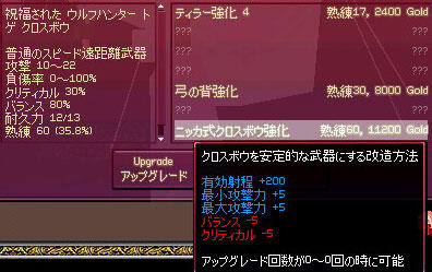 ニッカ式クロスボウ強化 画像