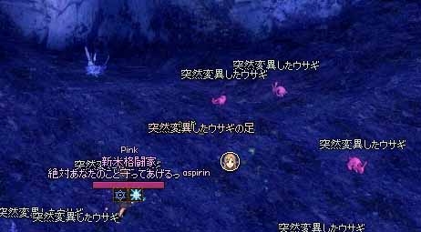 突然変異したウサギの足