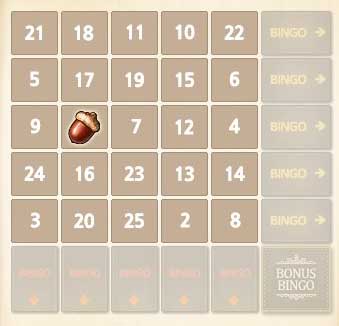 スタンプがどんぐり