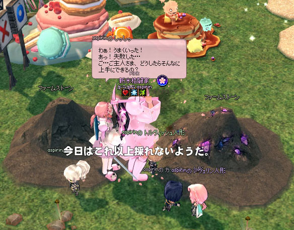 今日はこれ以上採れないようだ。