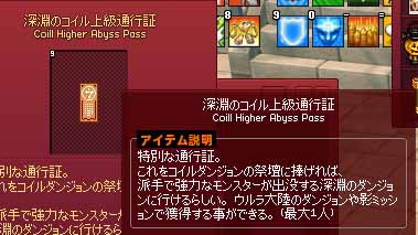 深淵のコイル上級通行証