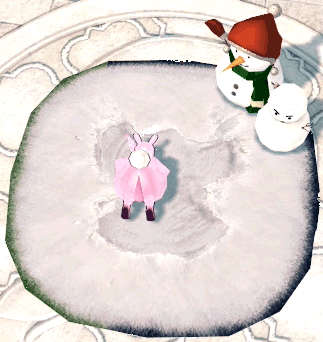 冬のロマンチックなスノーベッド