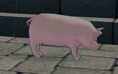 下向き豚