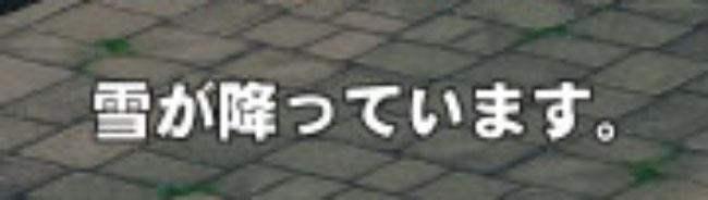 雪が降っています