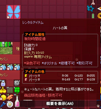 レンタルアイテム