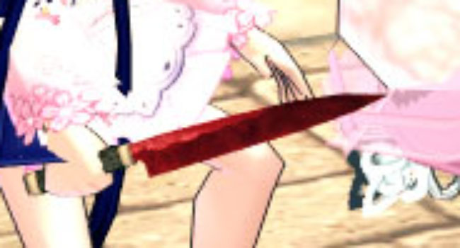 血の付いた包丁