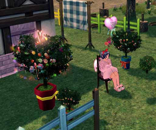 キャンディーツリーに囲まれて