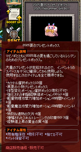 夏のプレゼントボックス