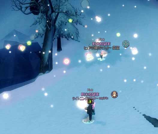 雪のエヘェクト