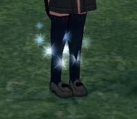 足元にエフェクト