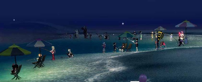夜の釣り場