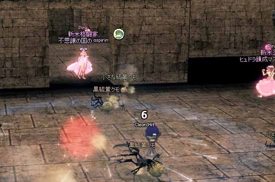 影の世界の硫黄クモ