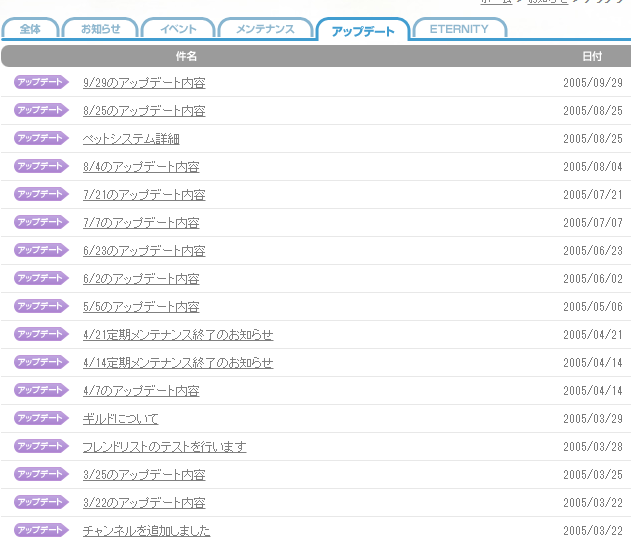アップデートｗ