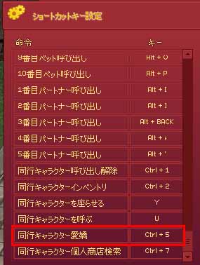 同行キャラクター愛嬌