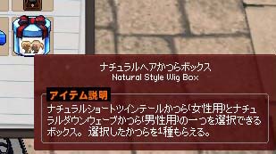 ナチュラルヘアかつらボックス