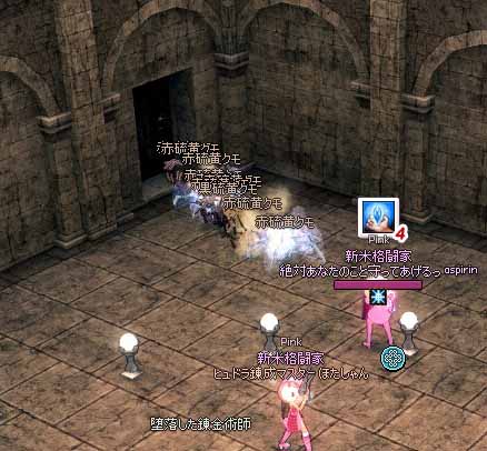 影の世界の硫黄クモ