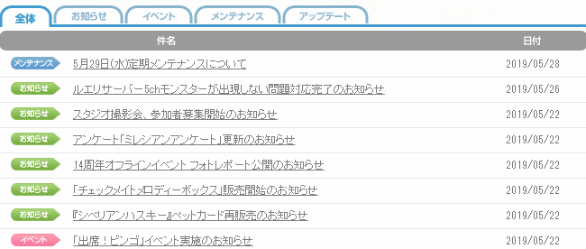 更新されている