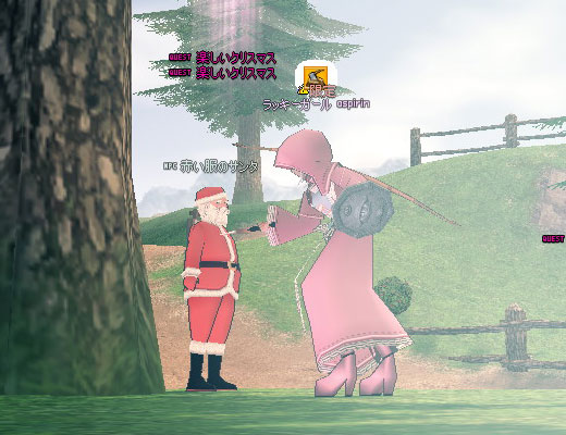 赤い服のサンタ