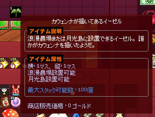 カウェンナが描いてあるイーゼル