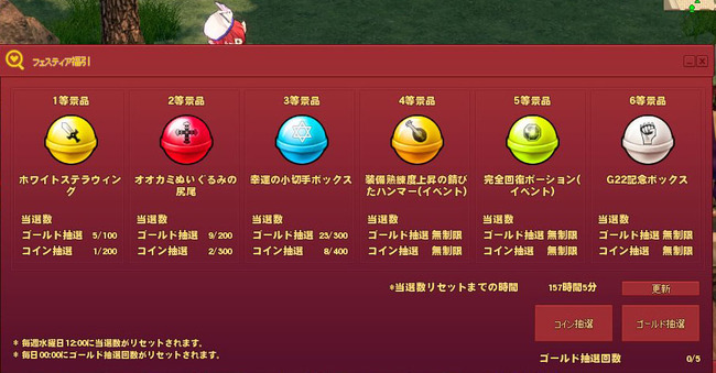 フェスティア福引