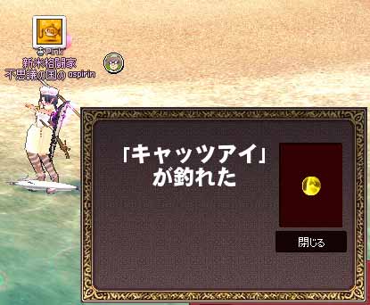 「キャッツアイ」が釣れた