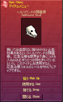 ヘルハウンドの頭蓋骨