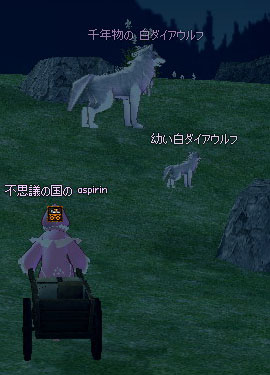 千年物の 白ダイアウルフ