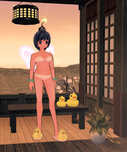 アヒル温泉スリッパww