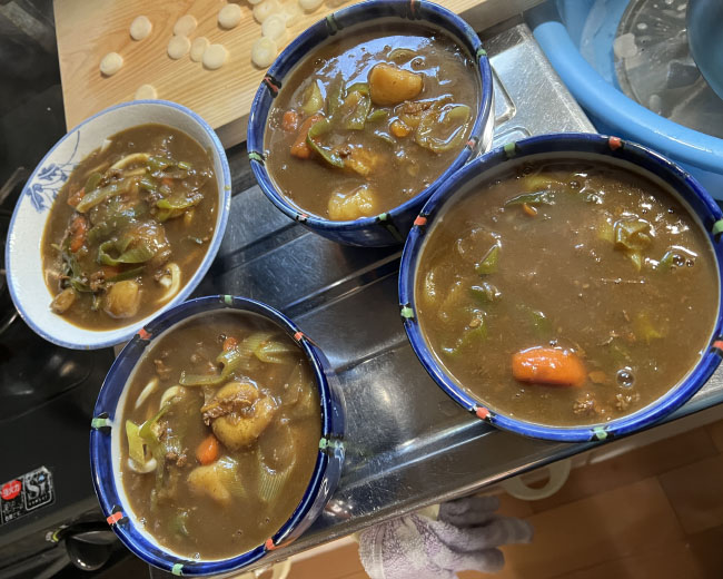 かれーうどんだ