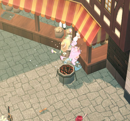 かまどとカウンターの間隙