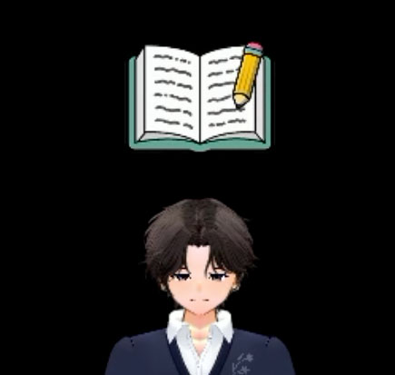 理想の勉強中