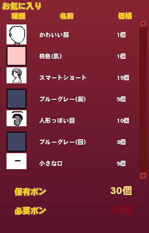 正しいパーツ